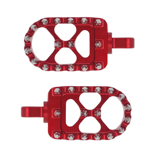 CNC Foot Pegs Floorboards MX Fat Pedals Fit Harley Softail Road King | HCmotorku