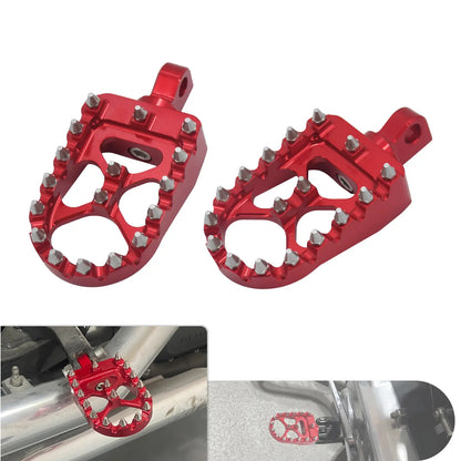 CNC Foot Pegs Floorboards MX Fat Pedals Fit For Harley Softail Road King | HCmotorku