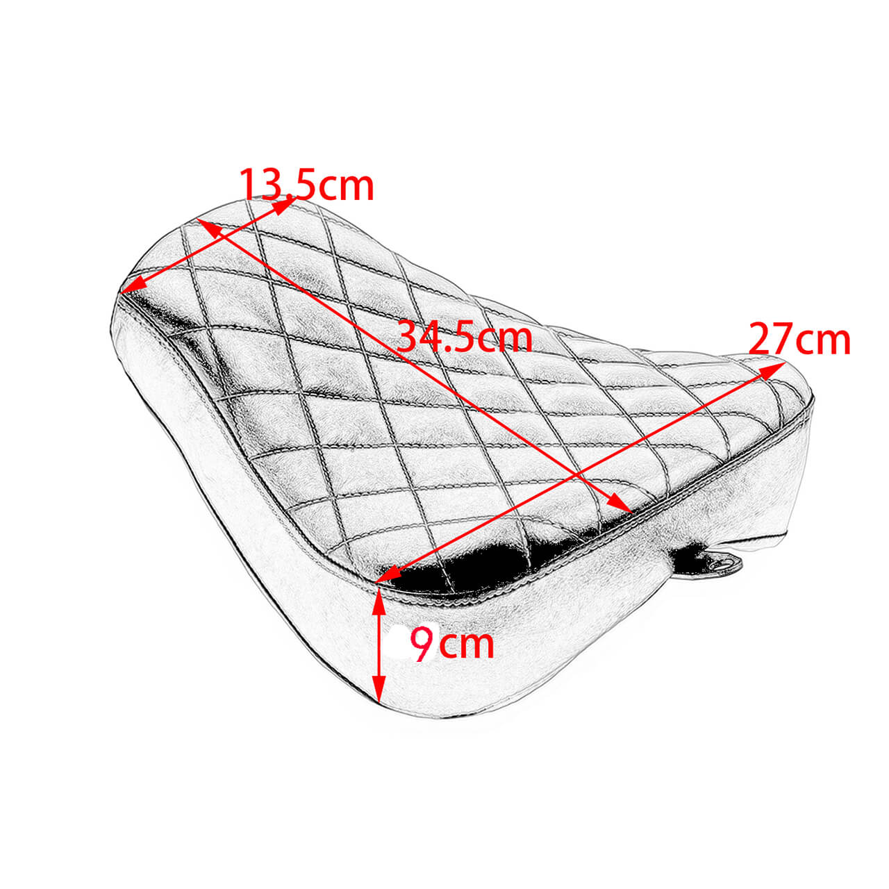 Seat Cushion Pillion Pad Fit For Harley Sportster 72 48 2010-2015 | HCmotorku