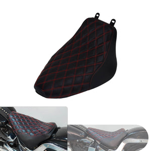 Solo Seat Cushion Red Line Rhombus Fit For Harley Heritage Softail Deluxe 2006-2017 | HCmotorku