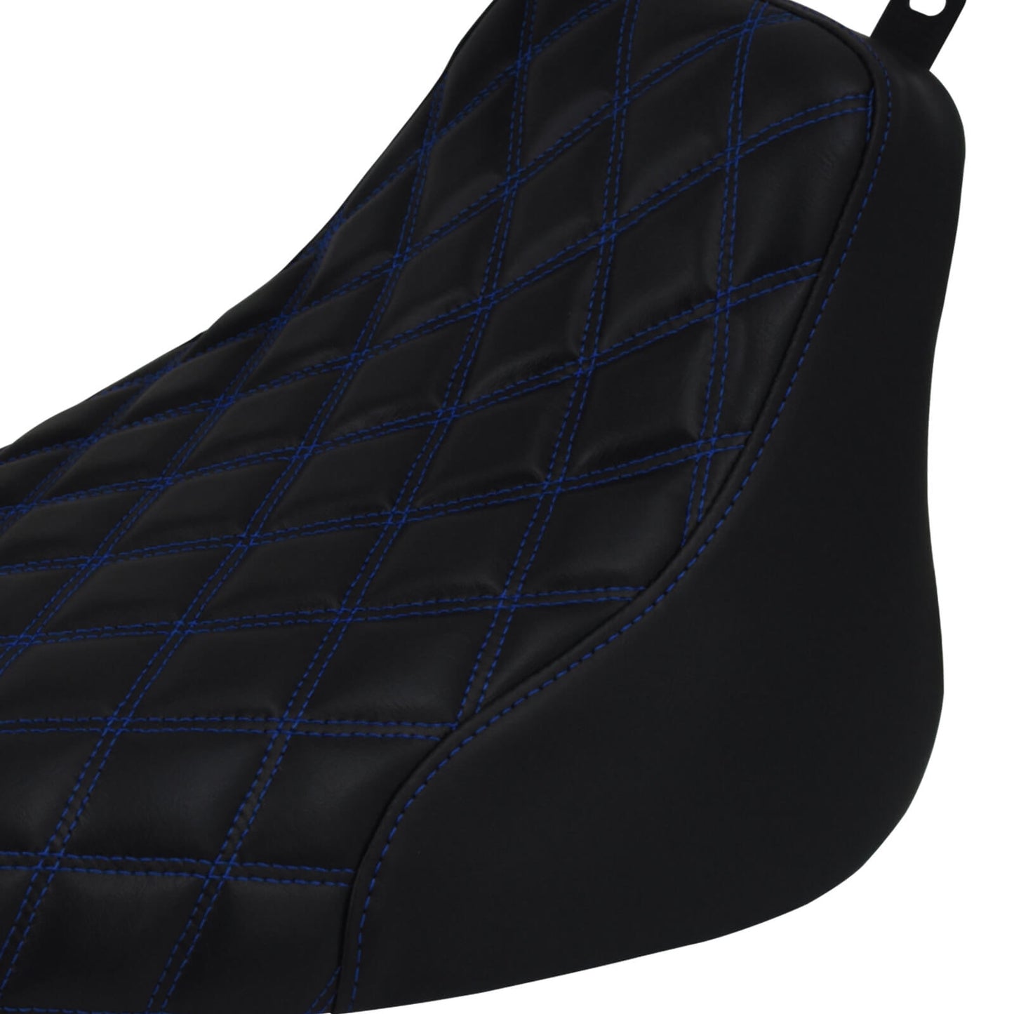 Solo Seat Cushion Blue line diamond Fit For Harley Heritage Softail Deluxe 2006-2017 | HCmotorku