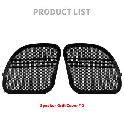 Tri-Line Speaker Grill Mesh Cover Trim Fit For Harley Touring Road Glide 2015-2023 | HCmotorku