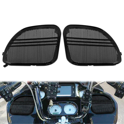 Tri-Line Speaker Grill Mesh Cover Trim Fit For Harley Touring Road Glide 2015-2023 | HCmotorku