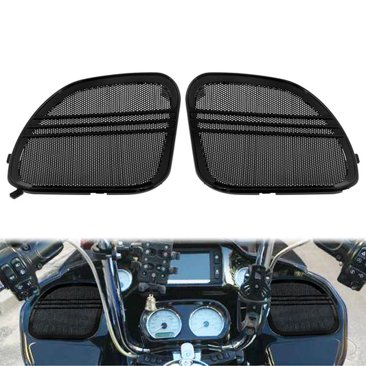 Tri-Line Speaker Grill Mesh Cover Trim Fit For Harley Touring Road Glide 2015-2023 | HCmotorku