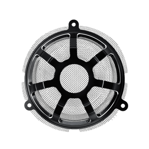 2x Front Speaker Grill Masks Cover Black Fit For Harley Touring FLHTK 2014-2020 | HCmotorku