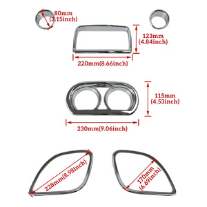 Inner Fairing Speedometer Radio Speaker Trim Chrome For Harley Road Glide | HCmotorku