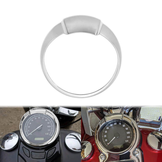 5" Visor Speedometer Gauge Bezel Cover Trim Ring Chrome Fit For Harley Fat Bob | HCmotorku