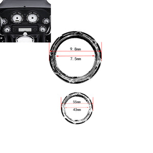 4" Speedometer 2" Gauge Burst Bezel Kit Fit For Electra Glide Street Glide 1996-2013 | HCmotorku