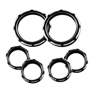 4" Speedometer 2" Gauge Burst Bezel Kit Fit For Electra Glide Street Glide 1996-2013 | HCmotorku