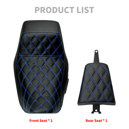 Driver Passenger Leather One-Piece Seat Blue For Harley Nightster RH975 RH975S 2022-UP | HCmotorku