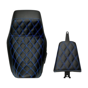 Driver Passenger Leather One-Piece Seat Blue For Harley Nightster RH975 RH975S 2022-UP | HCmotorku