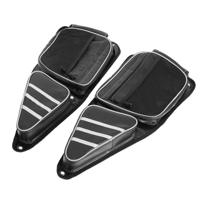 Front Side Storage Door Bags w/Knee Pad Set Fit For UTV Polaris RZR XP4 XP 1000 | HCmotorku