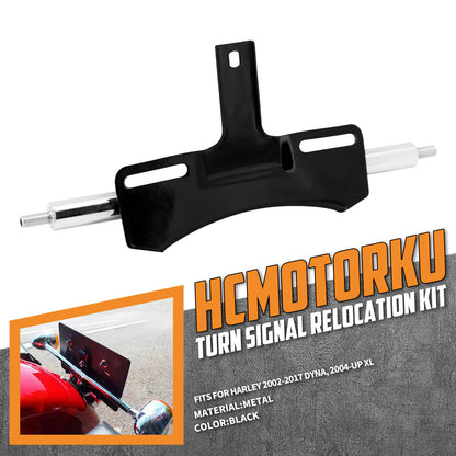 License Plate Mounted Turn Signal Relocation Fit Harley Dyna XL models | HCmotorku