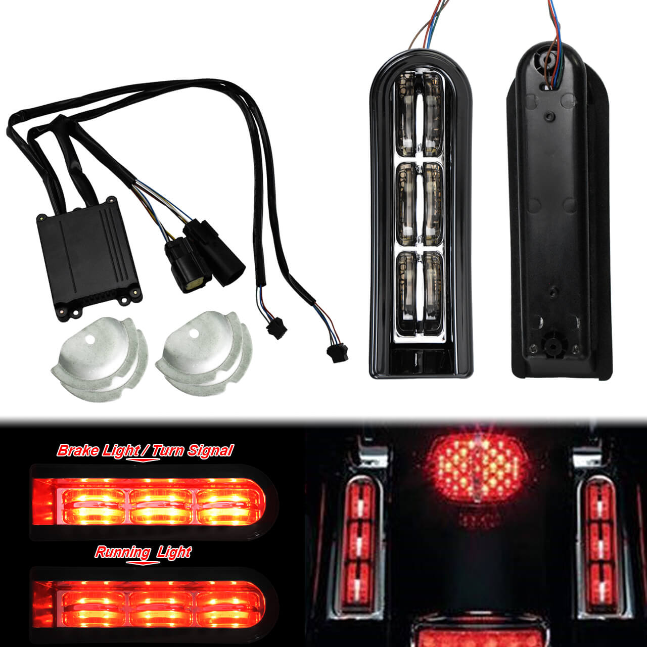 LED Insert Filler Accent Lights Fit Harley Touring 2014-UP | HCmotorku