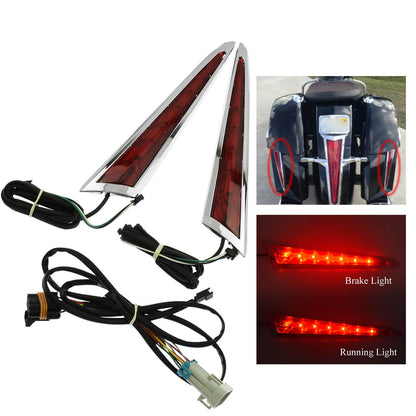 Rear Saddlebag Side LED Tail Light Fit For Victory Cross Roads 2010-2014 Hard-Ball | HCmotorku