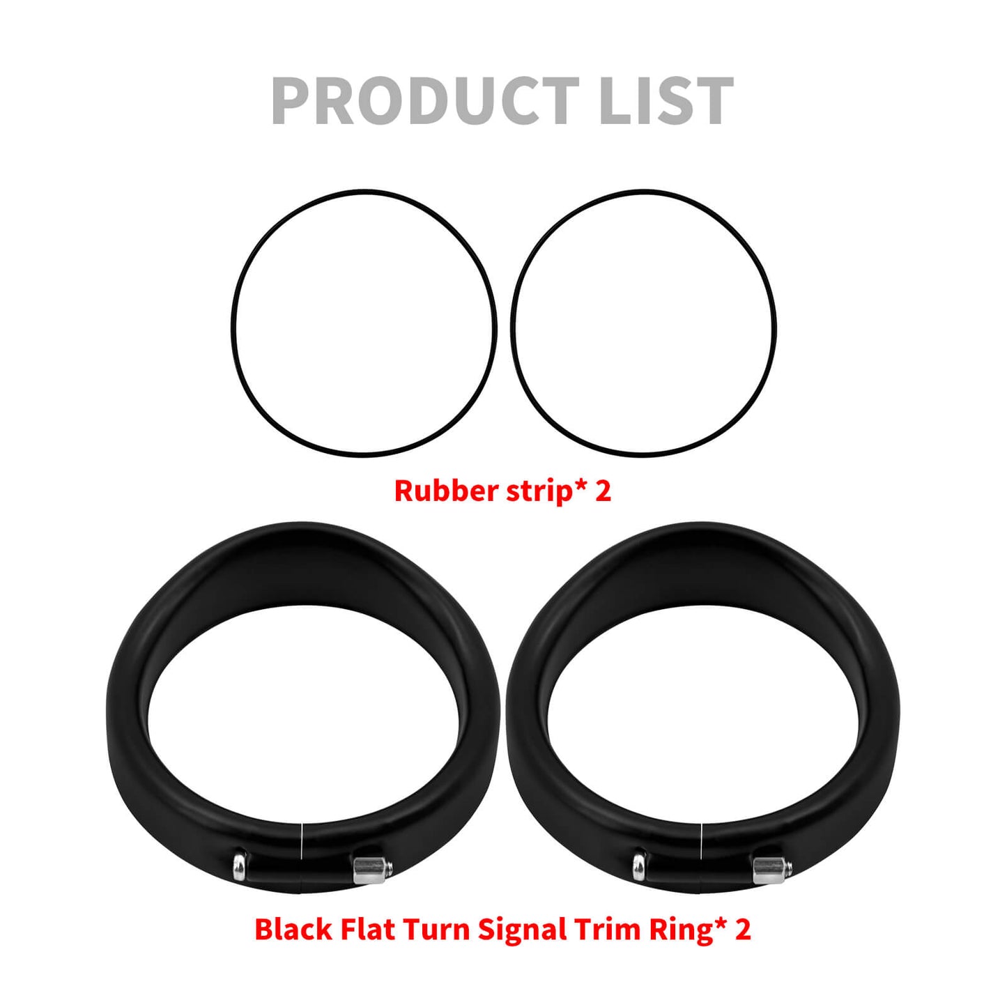 Visor Style Turn Signal Trim Ring Cover Fit for Harley Touring Softail | HCmotorku