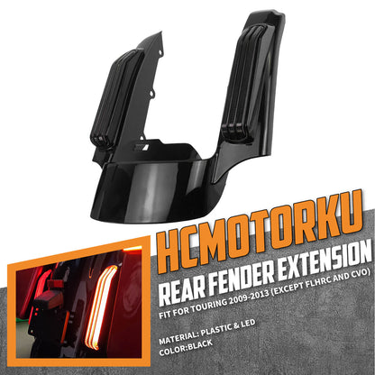 LED Rear Fender Extension Fascia Set Turn Signal/Running/Brake for Harley 2009-2013 | HCmotorku