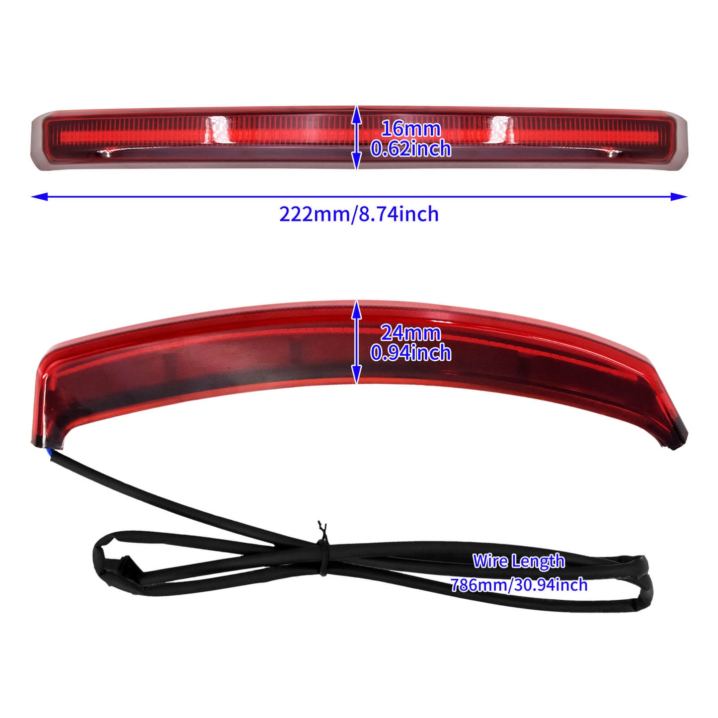 Indian Motorcycle Saddle Light Red Cover Tail Brake Light | HCmotorku