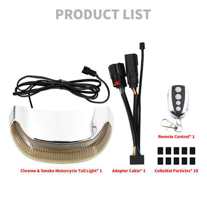 Lens Fender Tail Light Remote Control Lighting Mold Smoke Fit For Touring 2014-UP | HCmotorku