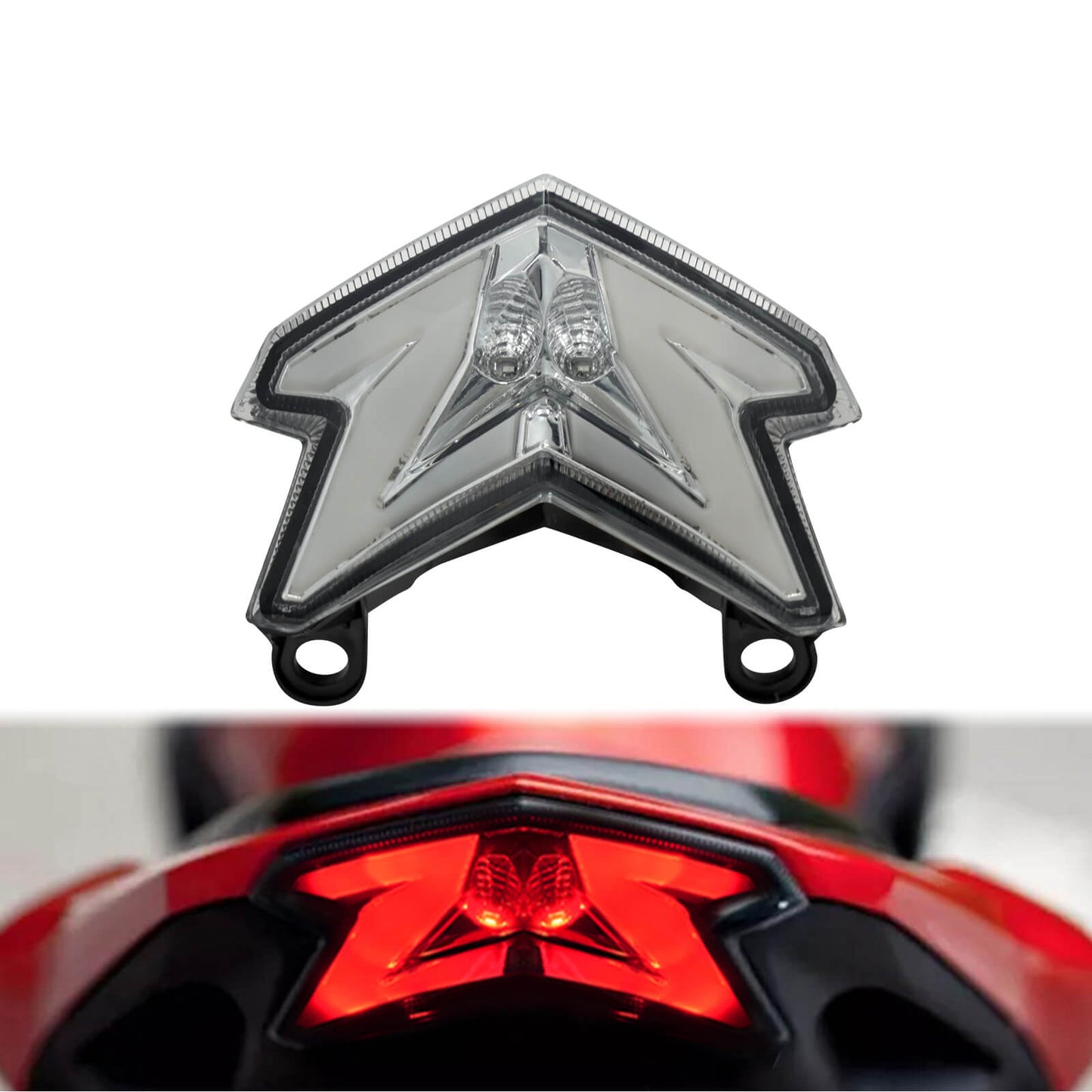 Rear Brake LED Tail Light Smoke Fit For KAWASAKI Z125 2016-2022 Z800 NINJA ZX-6R | HCmotorku