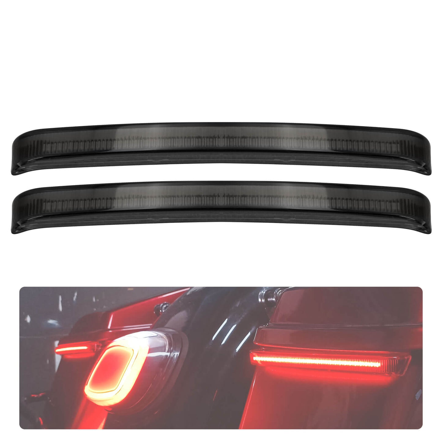 LED Saddlebag Tail Light Fit Harley Touring 2014-2023 | HCmotorku