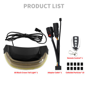 Crown Tail Bar Light With Flashing Lighting Fit For Touring Street Glide 2014-2023 | HCmotorku