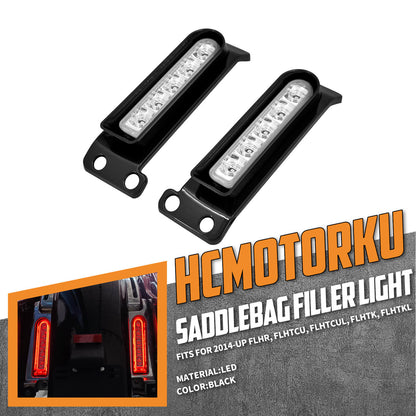 LED Filler Panel Lights Fender Tail Lights for Harley Touring 2014-2023 | HCmotorku