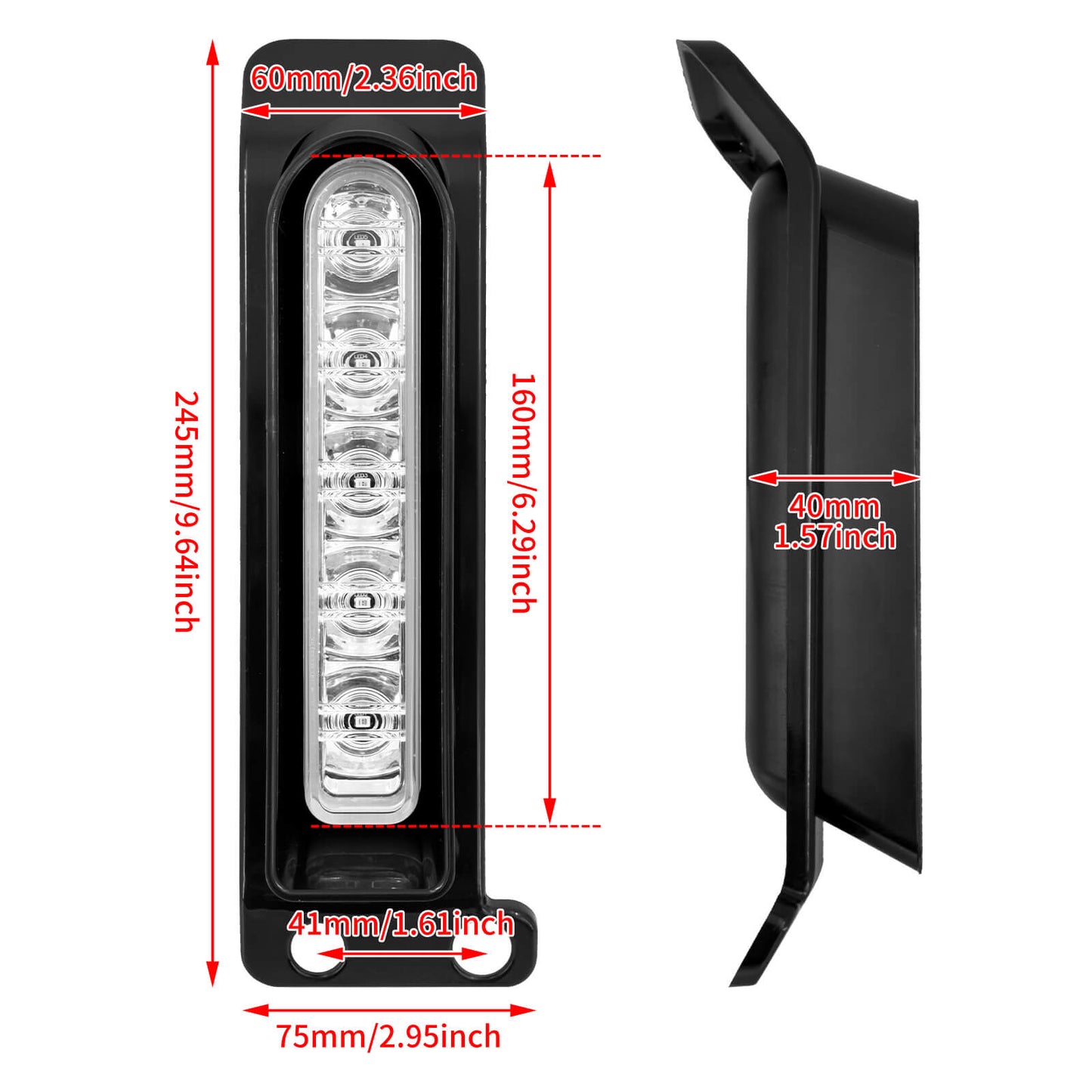 LED Filler Panel Lights Fender Tail Lights for Harley Touring 2014-2023 | HCmotorku