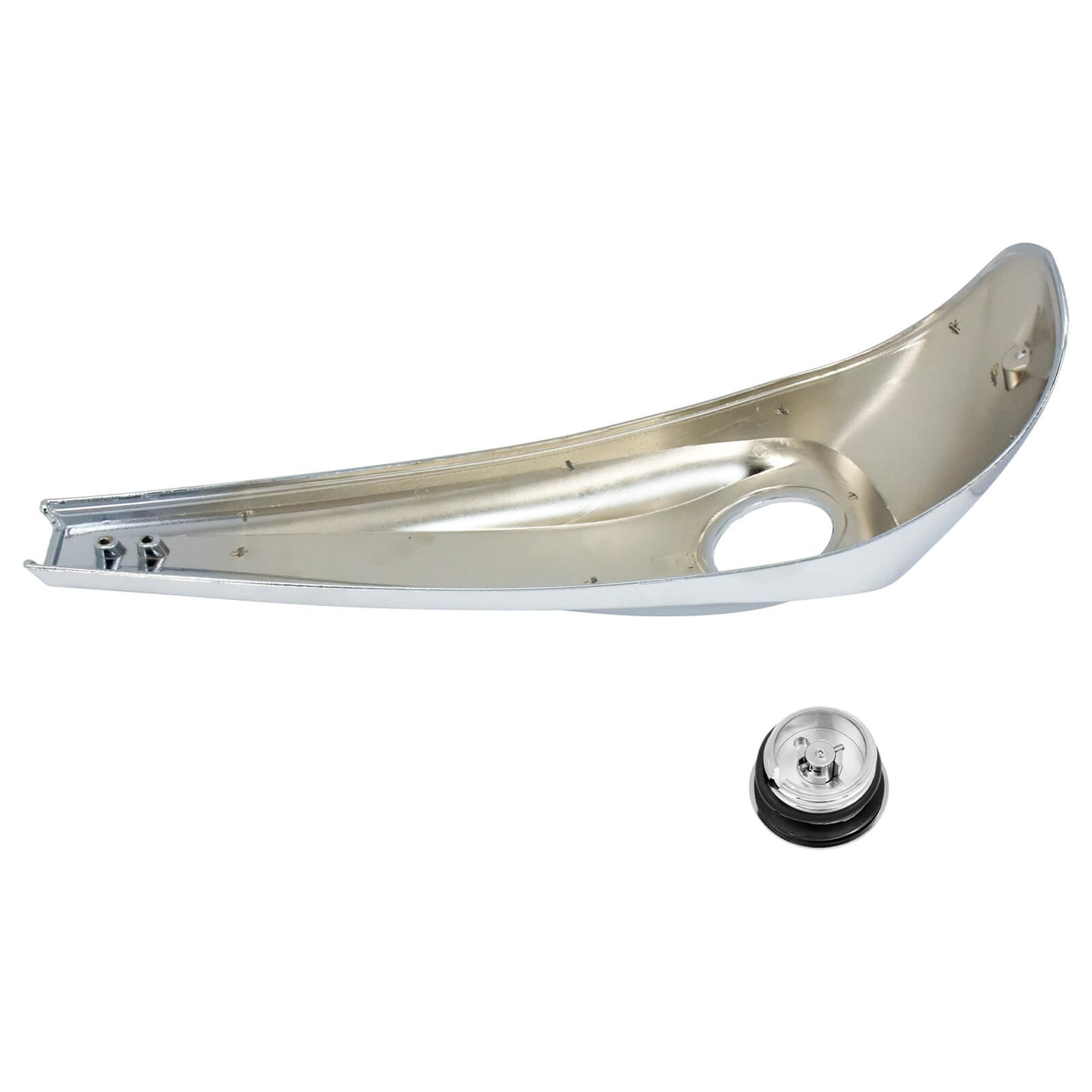 Dash Fuel Chrome Console Gas Tank Cap Cover For Harley Electra Road Glide 2008-2023 | HCmotorku