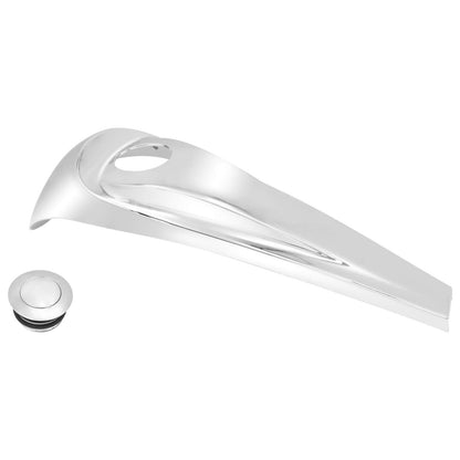 Dash Fuel Chrome Console Gas Tank Cap Cover For Harley Electra Road Glide 2008-2023 | HCmotorku