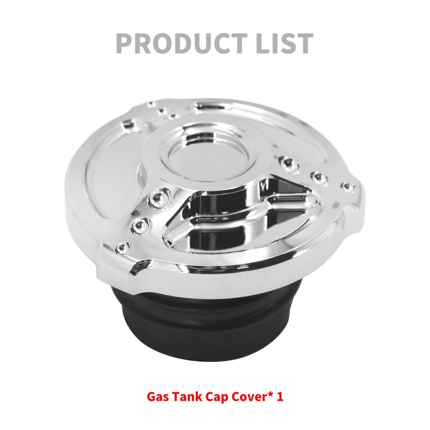 Fuel Tank Cover Gas Cap Vented Chrome Fit For Harley Softail FLFB FXSB 2000-2017 | HCmotorku