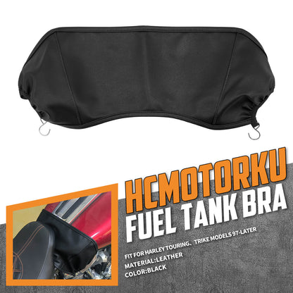 Fuel Tank Bra Protector Shield Black For Harley Trike Road Electra Glide 1997-2022 | HCmotorku