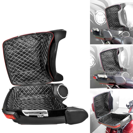 King Tour Pack w/ White Thread Liner Trunk Carpet Fit For Hayley Touring 2014-2023 | HCmotorku