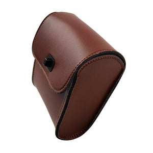 Front Motorcycle Brown Saddlebag Handlebar Tool Bag Storage Pouch Fit For Harley | HCmotorku