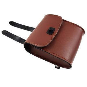 Front Motorcycle Brown Saddlebag Handlebar Tool Bag Storage Pouch Fit For Harley | HCmotorku