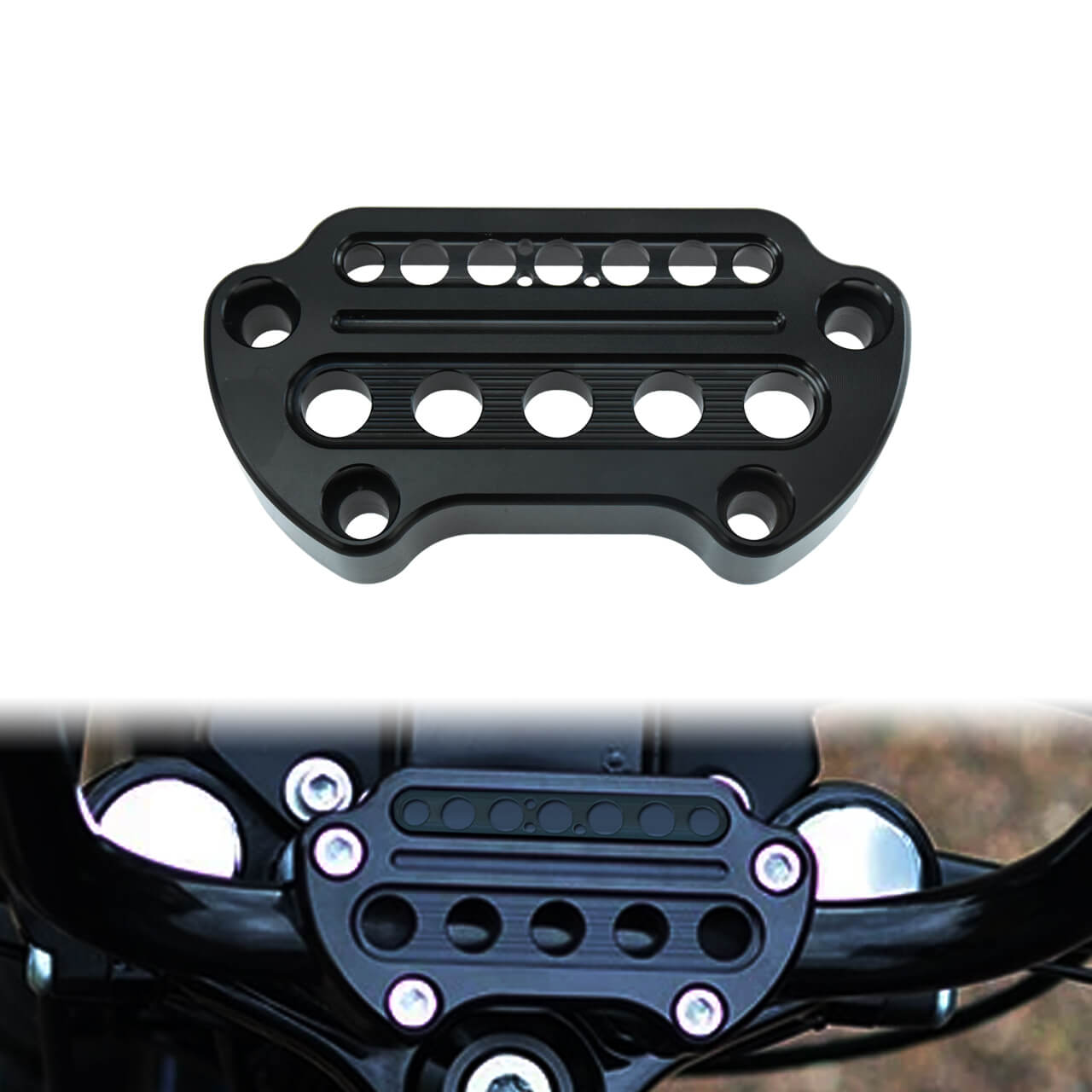 Motorcycle Handlebar Riser Top Clamp for Harley | HCmotorku