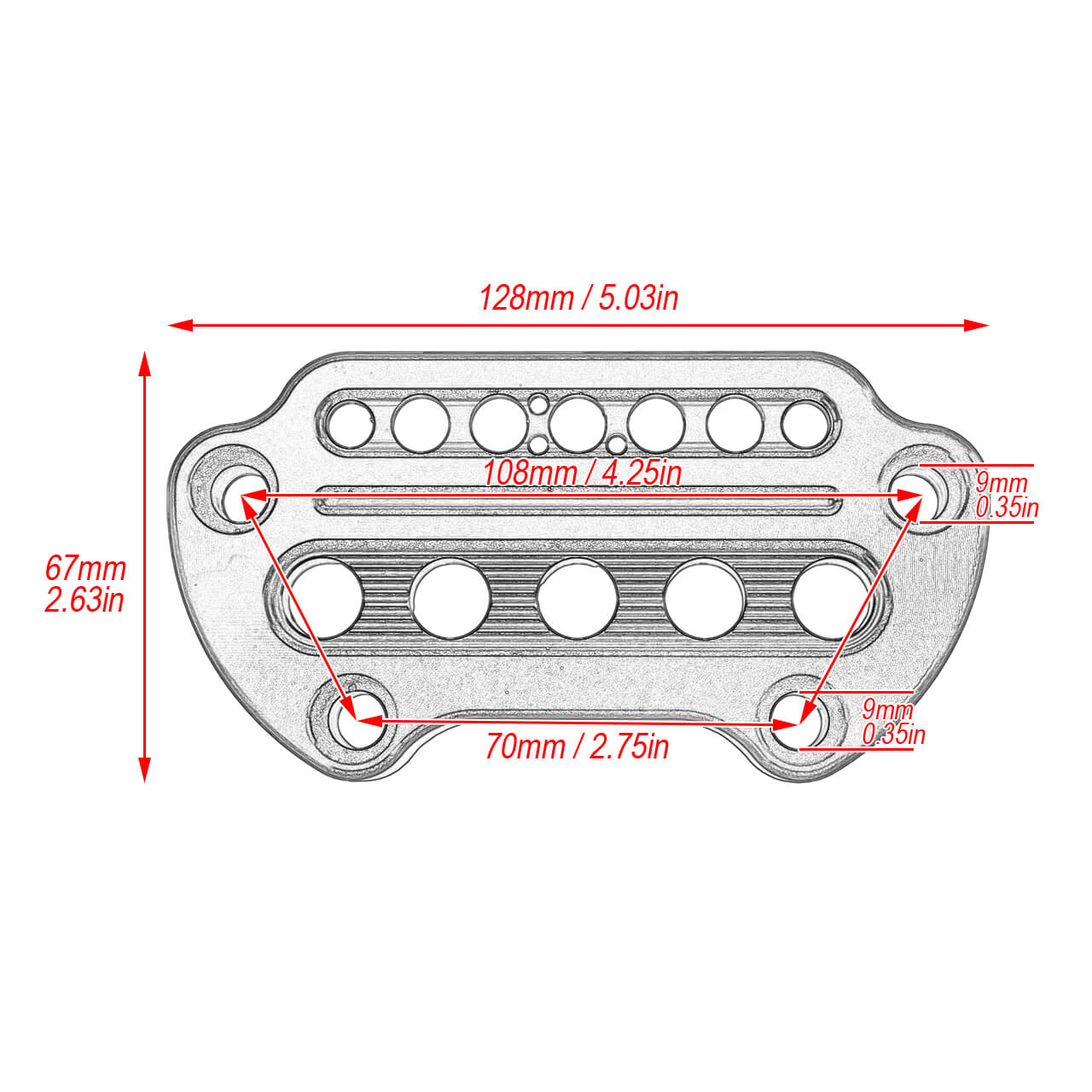 Motorcycle Handlebar Riser Top Clamp for Harley | HCmotorku