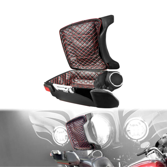 King Tour Pack Liners Red Thread Stitching For Harley Touring Electra Glide | HCmotorku