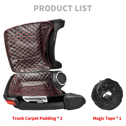 King Tour Pack Liners Red Thread Stitching For Harley Touring Electra Glide | HCmotorku