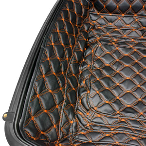 Thread King Tour Pack Trunk Insert Carpet Liner Orange Fit For Harley FLH 2014-2022 | HCmotorku