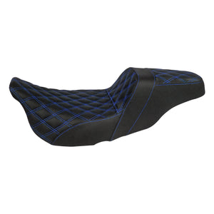 Driver Passenger Two Up Seat Gel Seats Blue For Harley Touring 2009-2023 | HCmotorku