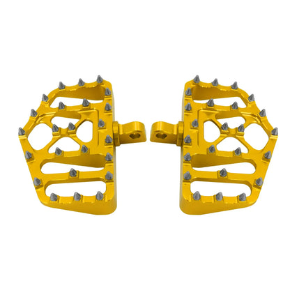 MX Style Foot Pegs Floorboard Gold For Harley Touring Dyna Softail Sportster | HCmotorku
