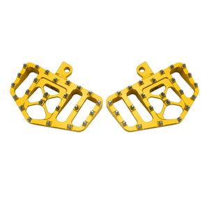 MX Style Foot Pegs Floorboard Gold For Harley Touring Dyna Softail Sportster | HCmotorku