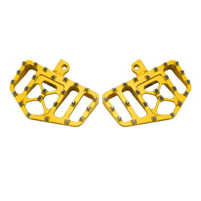 MX Style Foot Pegs Floorboard Gold For Harley Touring Dyna Softail Sportster | HCmotorku