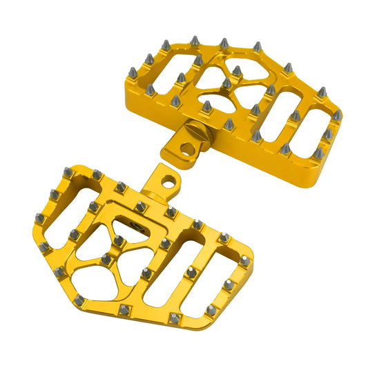 MX Style Foot Pegs Floorboard Gold For Harley Touring Dyna Softail Sportster | HCmotorku