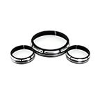 CNC Brust 7" Headlight Trim Ring 4.5" Auxiliary Passing Lamp Bezel Fit Harley Touring | HCmotorku