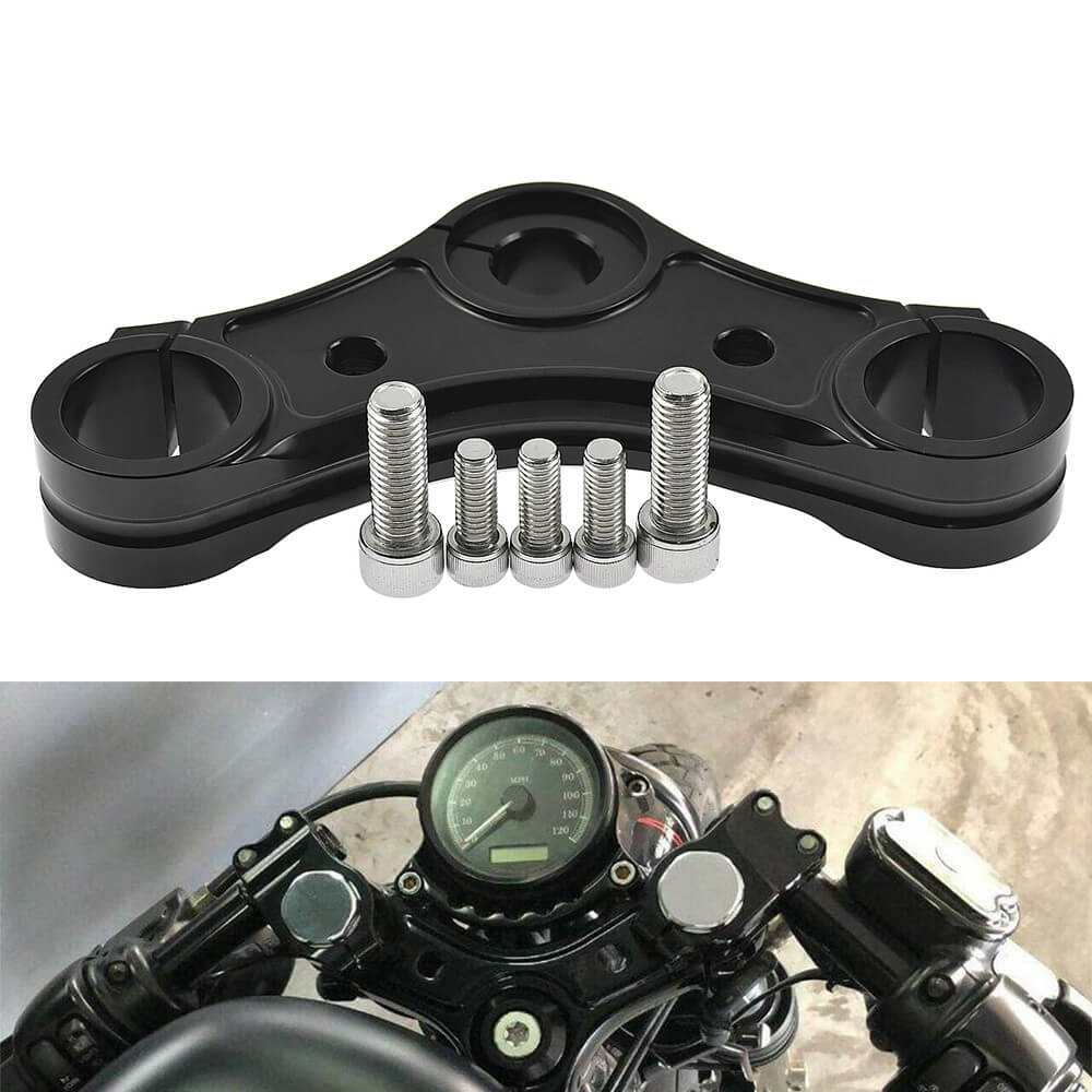 Top Triple Clamps w/Riser Holes Fit For Sportster XL 72 883 1200 2004-2017 | HCmotorku