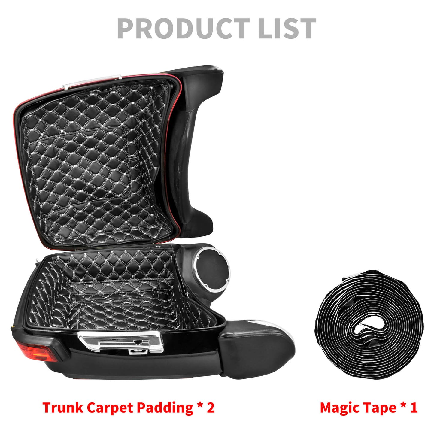 King Tour Pak Trunk Insert Carpet Liner Fit For Harley Touring Glide 2014-2022 | HCmotorku