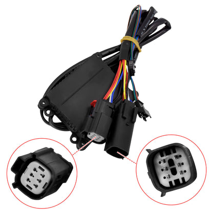 LED Saddlebag Running Brake Turn Light Chrome Smoke Fit For Harley Touring FLHRC | HCmotorku