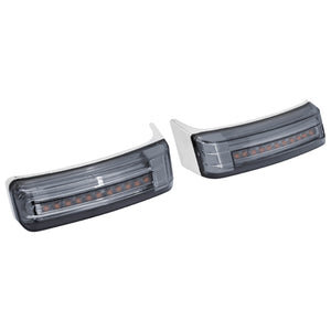 LED Saddlebag Running Brake Turn Light Chrome Smoke Fit Harley Touring FLHRC | HCmotorku